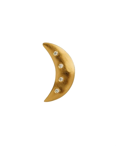 Stine A - Bella Moon With Four Stones Single Ørering - Guldfarvet